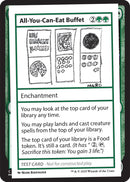 All-You-Can-Eat Buffet [Mystery Booster Playtest Cards]