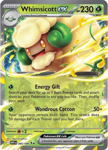 Whimsicott ex (005/086) [Scarlet & Violet: White Flare]