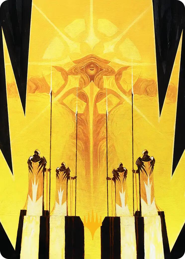 Hardlight Containment Art Card (Gold-Stamped Planeswalker Symbol) [Edge of Eternities Art Series]