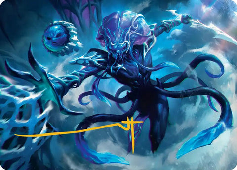 Illvoi Galeblade Art Card (Gold-Stamped Signature) [Edge of Eternities Art Series]