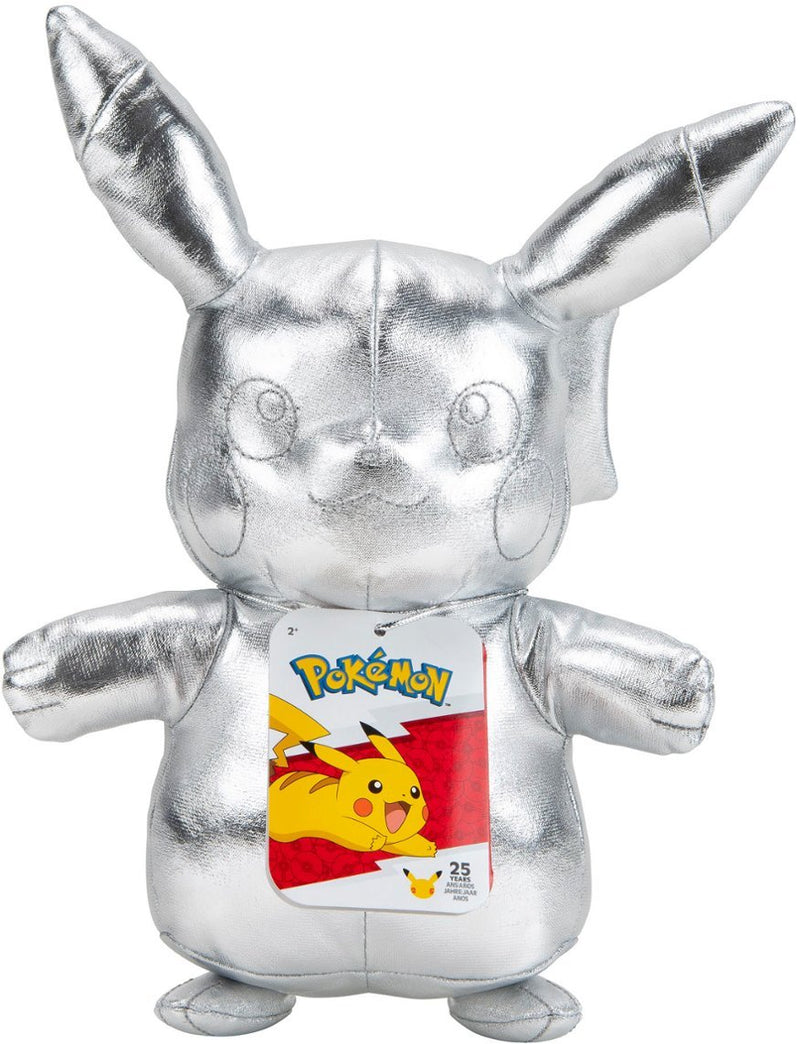 Pokemon Silver Pikachu 8" Plush