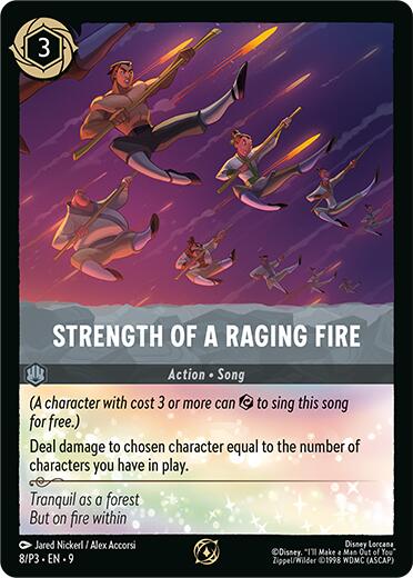 Strength of a Raging Fire (8/P3) [Promo Cards]