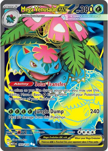 Mega Venusaur ex (155/132) [Mega Evolutions: Base Set]