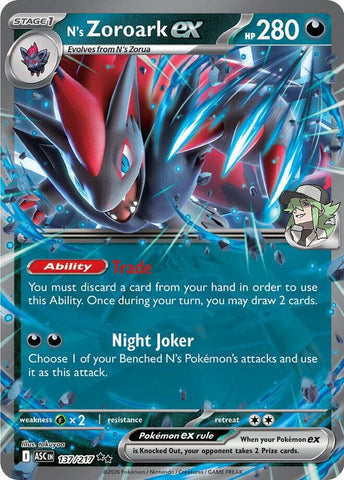 N's Zoroark ex (137/217) [Mega Evolution: Ascended Heroes]