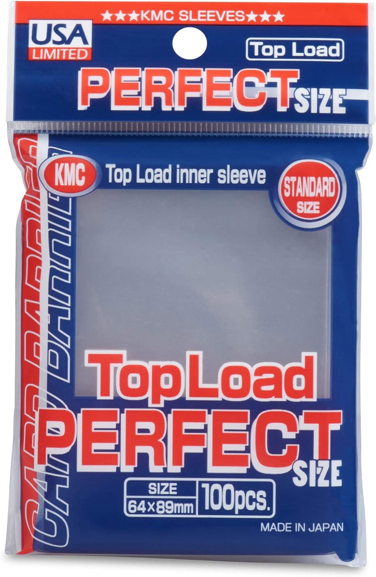 KMC Sleeves USA Pack Clear Perfect Fit 100-Count