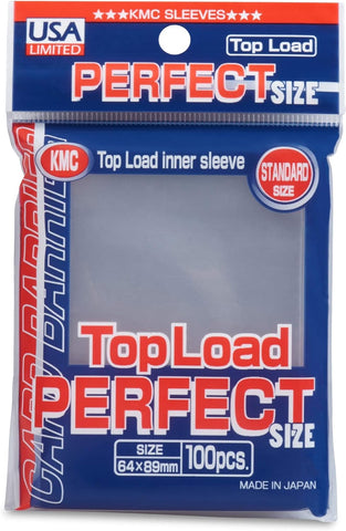 KMC Sleeves USA Pack Clear Perfect Fit 100-Count