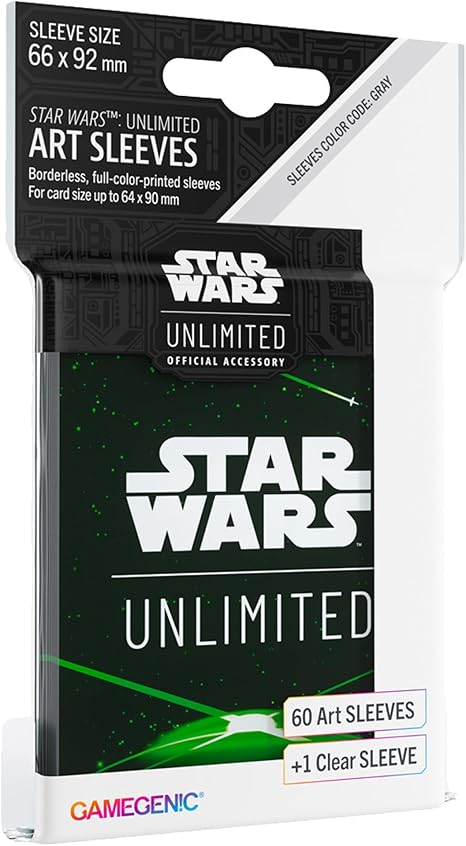 Gamegenic Star Wars: Unlimited Art Sleeve Card Back Green