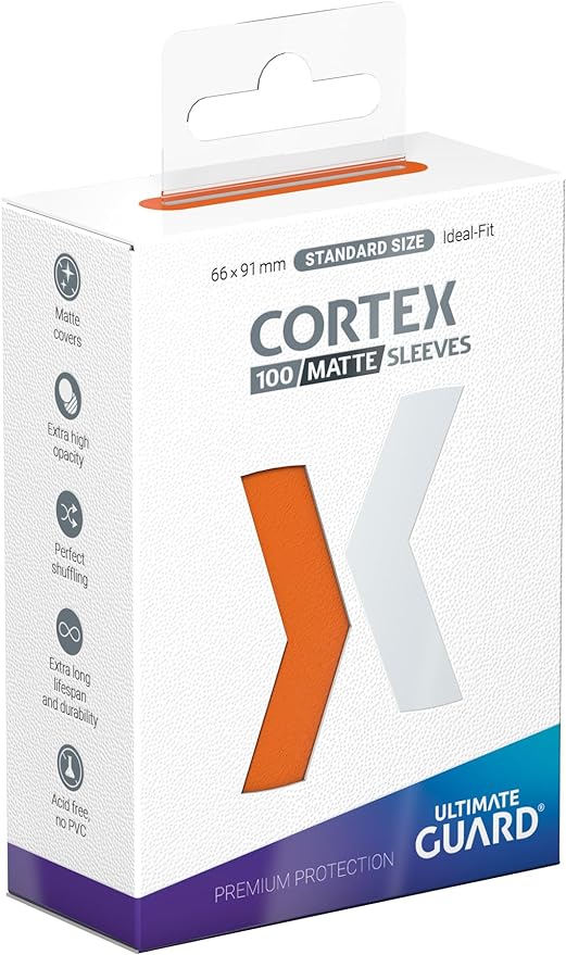 Ultimate Guard Cortex Sleeves Standard Size Orange Matte