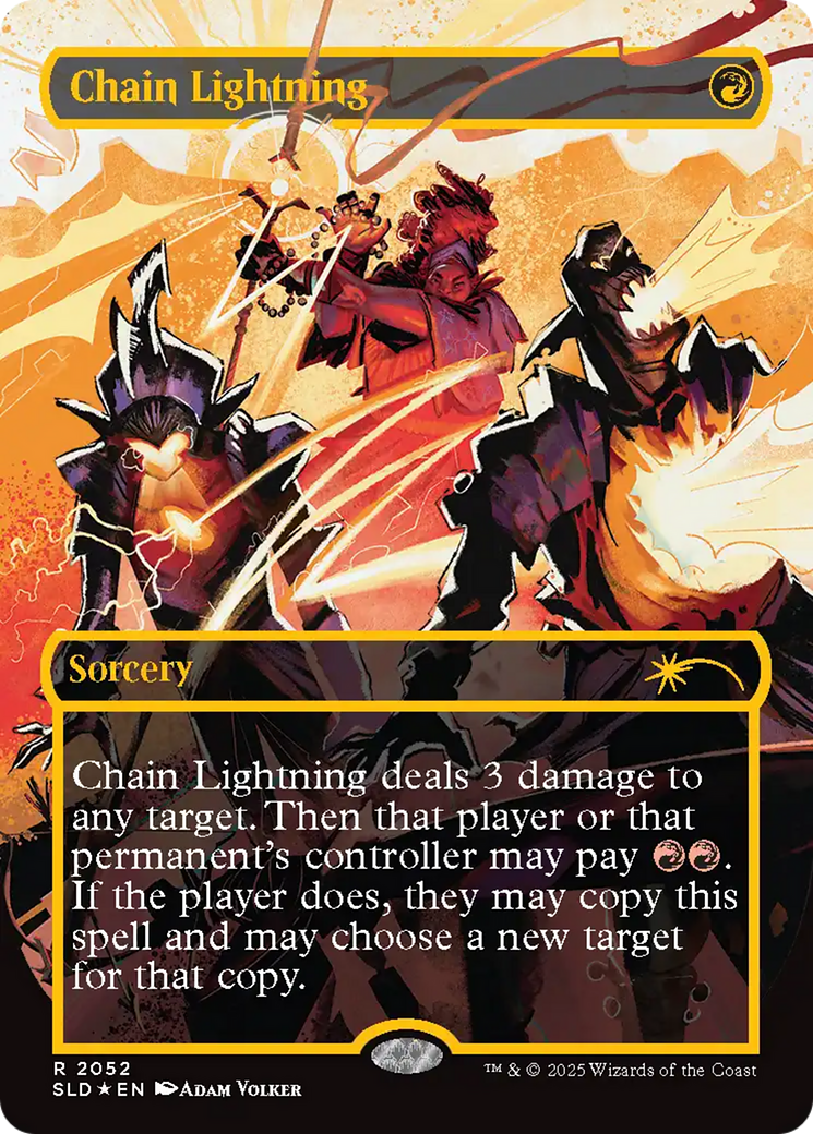 Chain Lightning (2047) (Raised Foil) [Secret Lair Drop Series]