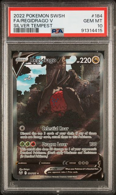 Regidrago V 184 PSA 10