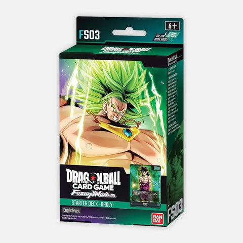 DRAGON BALL SUPER TCG: FUSION WORLD: BROLY STARTER DECK 03 (FS03)