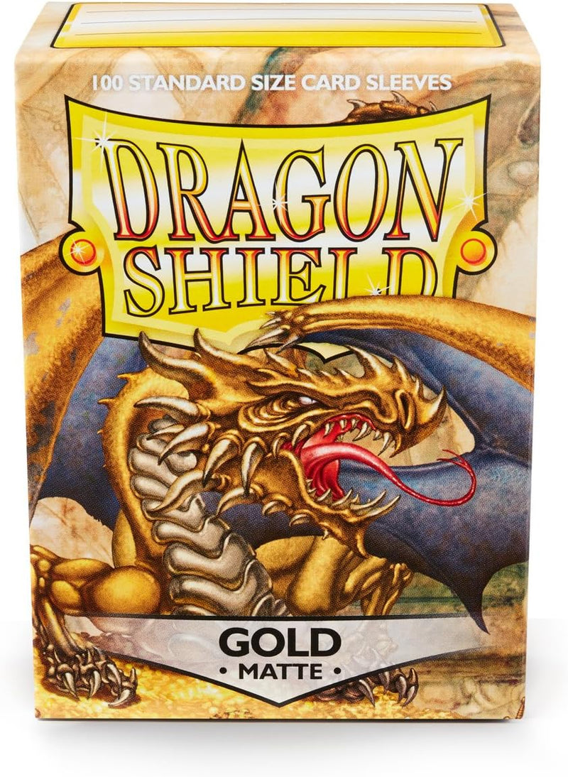 Dragon Shield Sleeves: Standard Matte - Gold 100CT