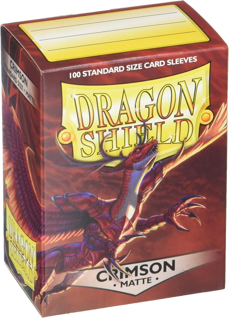 Dragon Shield Sleeves: Standard Matte - Crimson 100CT