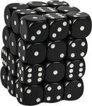Black with White Dice Block 12mm D6