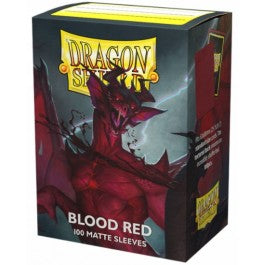 Dragon Shield Sleeves: Standard Matte - Blood Red 100CT