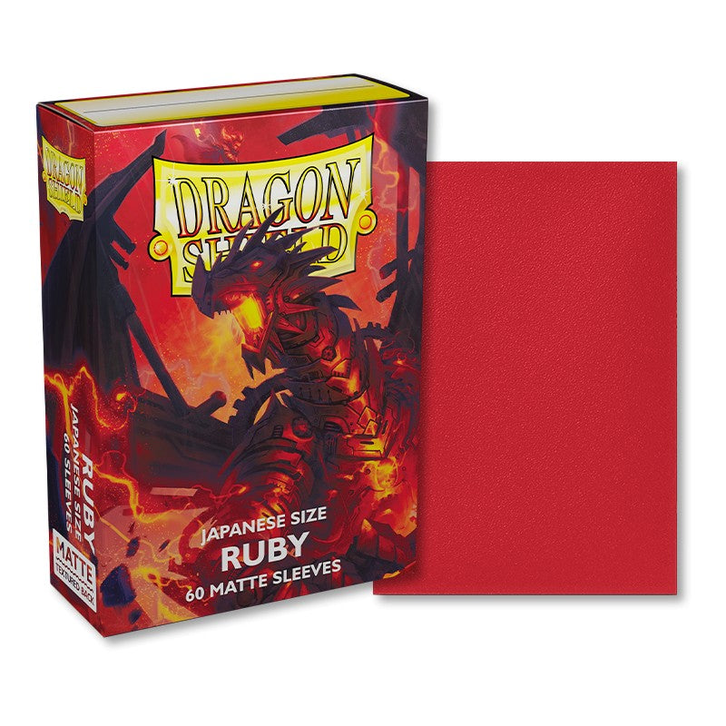 Dragon Shield Sleeves: Japanese Matte - Ruby 60CT