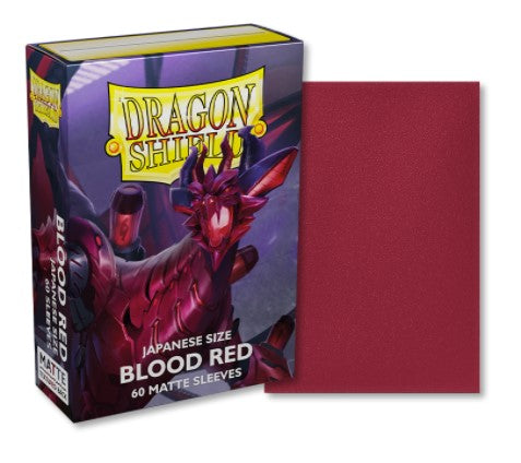 Dragon Shield Sleeves: Japanese Matte - Blood Red 60CT