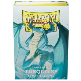 Dragon Shield Sleeves: Japanese Matte - Turquoise 60CT