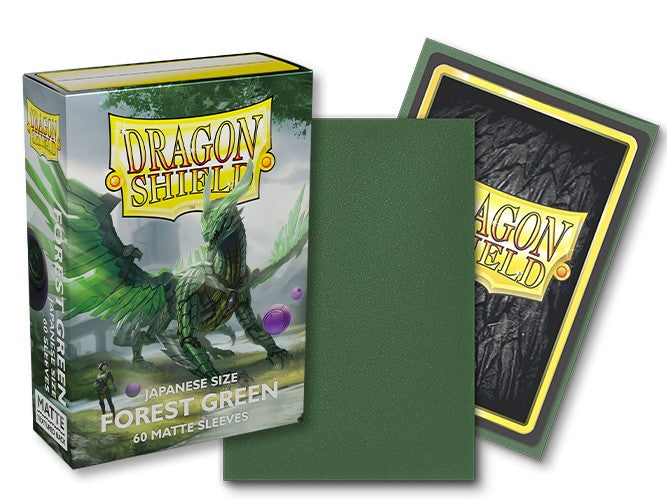 Dragon Shield Sleeves: Japanese Matte - Forest Green 60CT