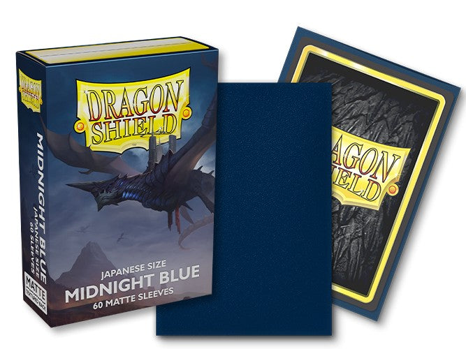 Dragon Shield Sleeves: Japanese Matte - Midnight Blue 60CT