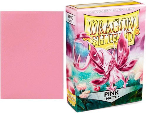 Dragon Shield Sleeves: Standard Matte - Pink 60CT