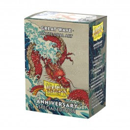 Dragon Shield Sleeves: Standard Matte Dual Art 25th Anniversary - Great Wave 100CT