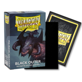 Dragon Shield Sleeves - 100ct Outer Sleeves - Matte Black