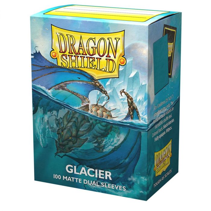 Dragon Shield Sleeves: Standard Matte Dual - Glacier 100CT