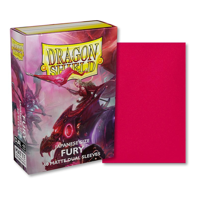 Dragon Shield Sleeves: Japanese Matte Dual - Fury 60CT