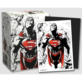 Dragon Shield Sleeves: Standard Matte Dual Art Superman - Red and White 100CT