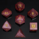 Dragon's Hoard Gemstone Dice Set - Pink Cat Eye