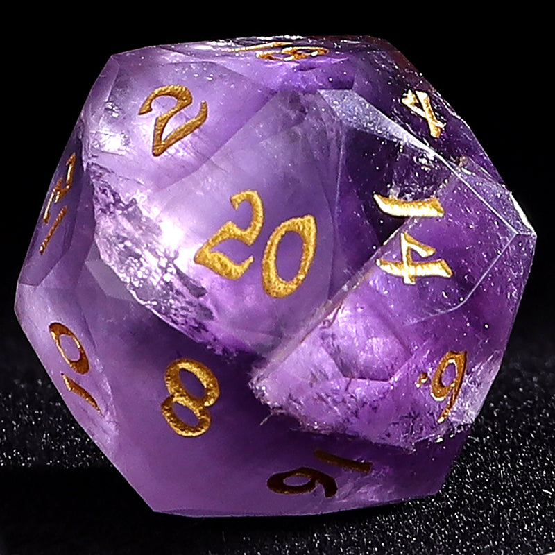 Dragons Hoard Luster Cut Dice Set - Amethyst