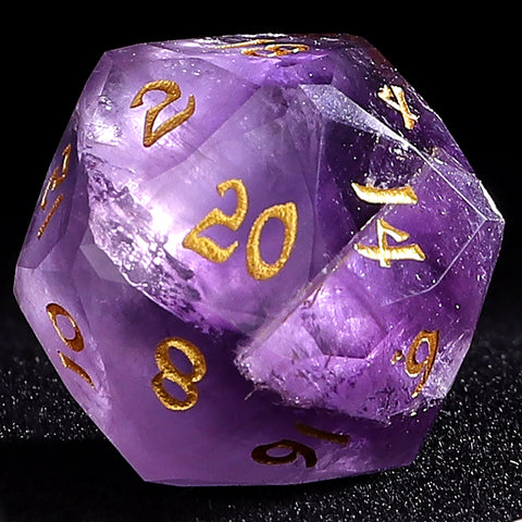 Dragons Hoard Luster Cut Dice Set - Amethyst