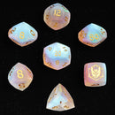 Dragons Hoard Luster Cut Dice Set - Frosted Prismatic Crystal