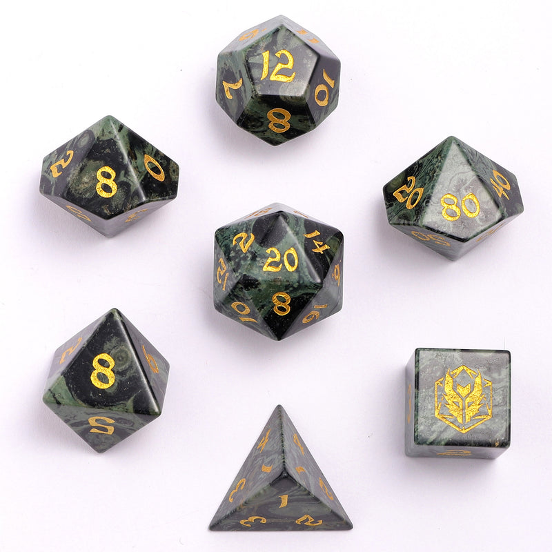 Dragons Hoard Gemstone Dice - Kambaba Jasper