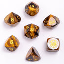 Dragons Hoard Luster Cut Dice Set - Tigers Eye