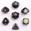Dragons Hoard Luster Cut Dice Set - Blue Sandstone