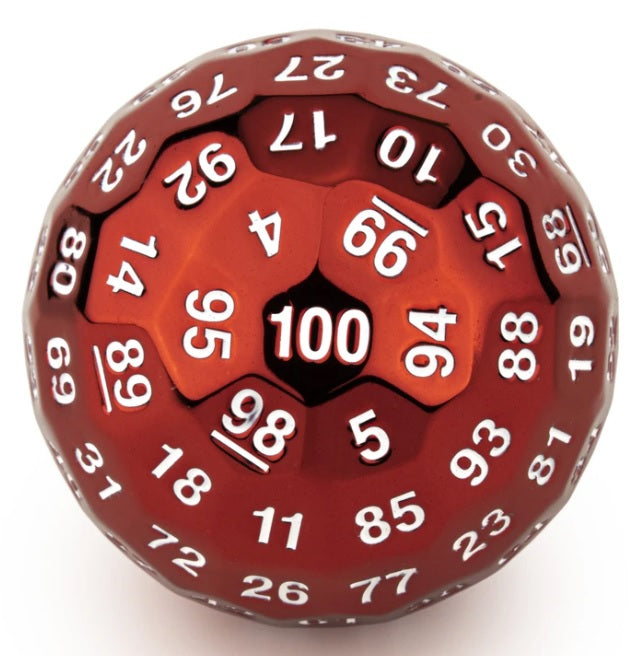 Titan's Fist Metal D100 Die - Red