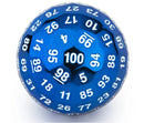 Titan's Fist Metal D100 Die - Blue