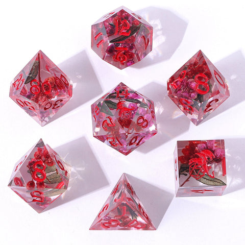 Sharp Edge Resin Dice Set - Herbalist