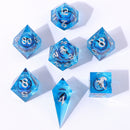 Captured Magic Hand Sanded Sharp Edge Resin - Beholder's Gaze Blue
