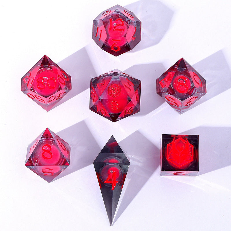 Liquid Core Sharp Edge Resin - Glow in The Dark - Red
