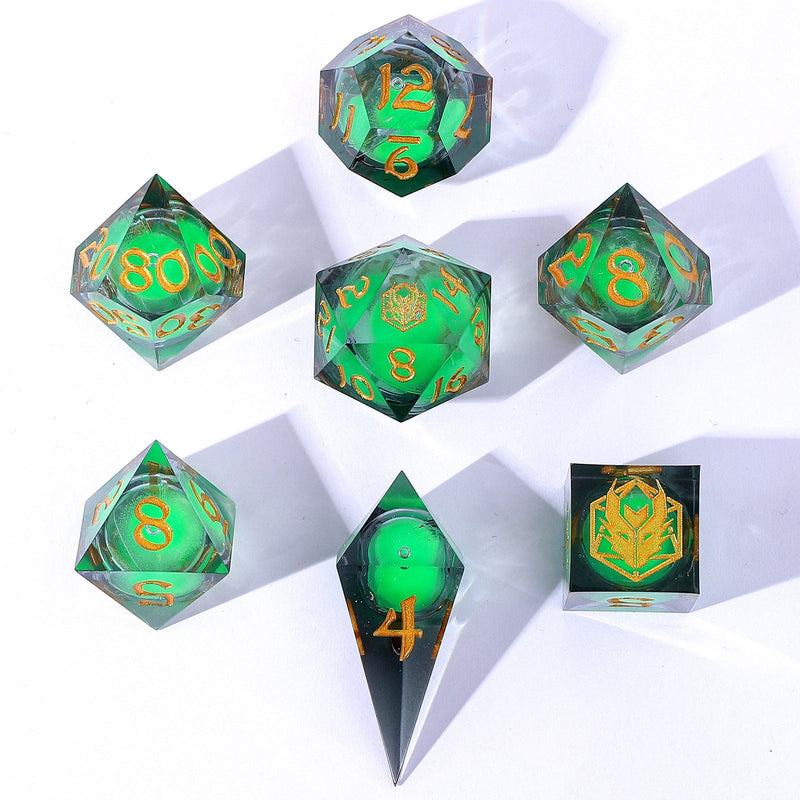 Liquid Core Sharp Edge Resin - Glow in The Dark - Green