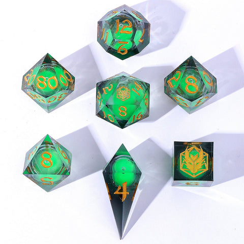 Liquid Core Sharp Edge Resin - Glow in The Dark - Green