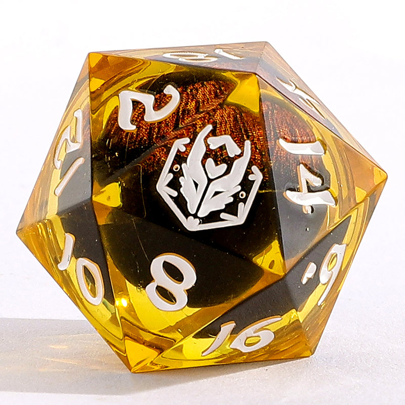 Captured Magic Hand Sanded Sharp Edge Resin -Beholder's Gaze Yellow