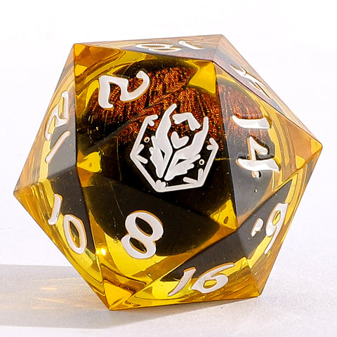 Captured Magic Hand Sanded Sharp Edge Resin -Beholder's Gaze Yellow
