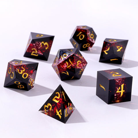 Captured Magic Hand Sanded Sharp Edge Resin - Mana Path Red