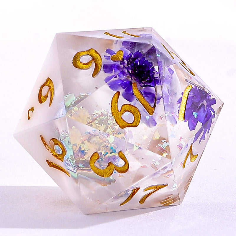 Captured Magic Hand Sanded Sharp Edge Resin - Cloud Blossom