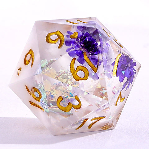 Captured Magic Hand Sanded Sharp Edge Resin - Cloud Blossom