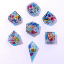 Captured Magic Sharp Edge Resin Dice - Floral Mirage